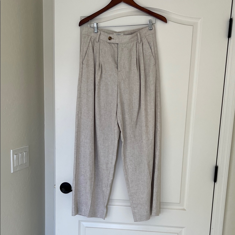Banana Republic Linen blend Pleated Trousers